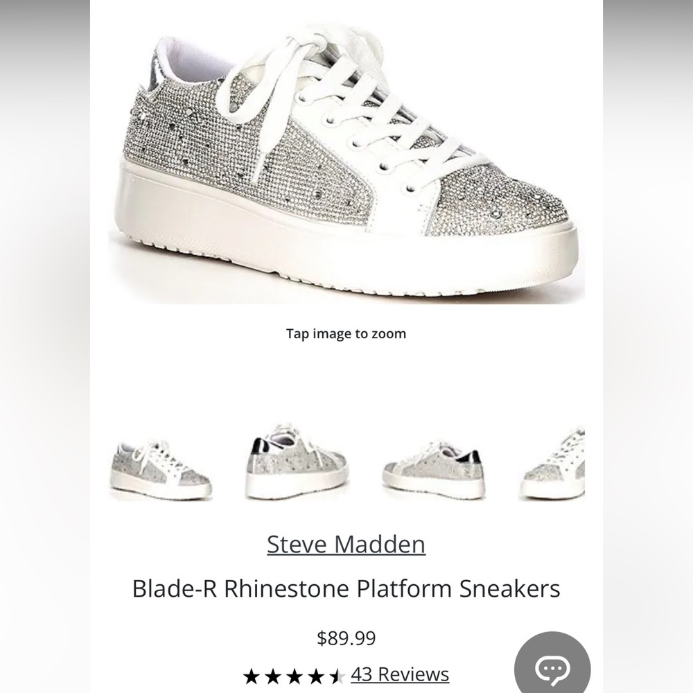 Sparkly Steve Madden Sneakers size 8